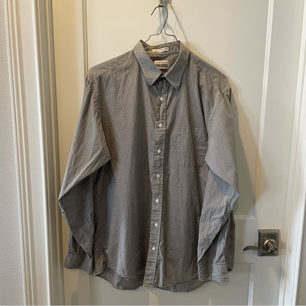 Barely Worn Alan Michaels Tall 17-36 Button Down Shirt